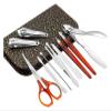 Manicure Set, Manicure Pedicure Set, Nail Cuticle Clippers Nipper Scissors Cleaner Grooming Case Tool Set view 2