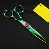 5.5 Inch Green Hair Scissors - Professional Japan 440C Steel Hair Cutting Shears view 2