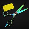 5.5 Inch Green Hair Scissors - Professional Japan 440C Steel Hair Cutting Shears view 3