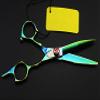 5.5 Inch Green Hair Scissors - Professional Japan 440C Steel Hair Cutting Shears view 4