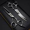 1415 Professional Hair Cutting Shears, 6 Inch, Japan 440c Steel, Curved Silver Scissors for Hairdressers, Barber Thinning Shears view 1