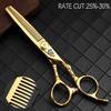 6.0 Inch Professional Hair Cutting & Hairdressing Scissors Set - Thinning, Styling Tool Shears for Salon view 3
