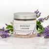 Himalayan Bath Salt with Lavender Petals, Essential Oil & Epsom Salt 170g Gift Pack  Relaxing Aromatherapy Soak, Detox & Wellness Spa Salt view 1