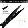 5.5 Inch Swivel Thumb Hair Cutting Shears - Black JP 440C Scissors with 360 Degree Rotation for Hairdressers view 2
