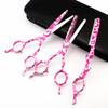 5.5 Inch Japan 440C Steel Hair Cutting Shears Set - 4 Piece Ceramic Scissors Kit view 2