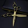 6 Inch Damascus Steel Professional Hair Cutting Shears - Barber Scissors Set with Thinning Shears view 1