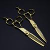6 Inch Damascus Steel Professional Hair Cutting Shears - Barber Scissors Set with Thinning Shears view 3