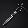 6 Inch Barber Hair Scissors Set - Professional Thinning Scissors with Skull Design, 440C Japanese Steel view 1