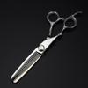 6 Inch Left-Handed Hair Cutting Shears - Japan 440C Steel - Barber Thinning Scissors view 4