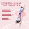Bikini Trimmer for Women,Dermave Bikini Shaver,Electric Razors for Women Pubic Hair (Pink) view 3