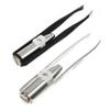 BAZEITFLOW 2pcs Stainless Steel Eyebrow Pliers with LED Light Tweezers for Precise Facial Hair Removal Portable Beauty Tool for Men and Women view 1