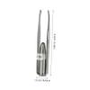 BAZEITFLOW 2pcs Stainless Steel Eyebrow Pliers with LED Light Tweezers for Precise Facial Hair Removal Portable Beauty Tool for Men and Women view 2