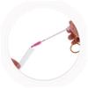 Healvian 10 pcs Eyelash Brush with Keychain Portable Lash Cleaning Applicator in Crystal Tube Plastic Makeup Tool for Women Gift Ready with Rhinestone Accents view 3