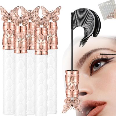Residencew Mascara, Thick, Curling, Long-Lasting Mascara, Waterproof, Sweat-Proof, Lengthening, Non-smudged, 2025 New Volume and Curl Mascaras, Natural Fine Brush Head (5)