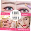 CLISPEED 30pcs Convenient Dual Ended Eyeshadow Stick Makeup Brushes Lightweight Portable Eye Shadow Brush Applicators for Eyeliner Eyebrow and Face Painting Aluminum Tube Design view 2