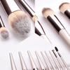 14 Champagne Gold Wood Handle Makeup Brush Beauty Tools Foundation Make Up Eye Shadow Brush Set view 3