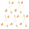 Healeved 100pcs Double Ended Eyeshadow Brushes Latex Sponge Applicators Lightweight Makeup Tools for Natural to Dramatic Eye Shadow Design Disposable Professional Oval Tipped Smudgers for view 1