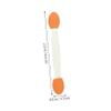 Healeved 100pcs Double Ended Eyeshadow Brushes Latex Sponge Applicators Lightweight Makeup Tools for Natural to Dramatic Eye Shadow Design Disposable Professional Oval Tipped Smudgers for view 2