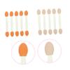 Healeved 100pcs Double Ended Eyeshadow Brushes Latex Sponge Applicators Lightweight Makeup Tools for Natural to Dramatic Eye Shadow Design Disposable Professional Oval Tipped Smudgers for view 4