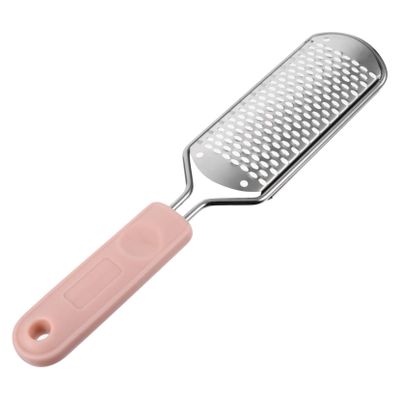 COOLHIYA Stainless Steel Foot File Callus Remover Portable Foot Scrubber Pedicure Tool Lightweight for Dead Skin Removal