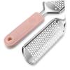 COOLHIYA Stainless Steel Foot File Callus Remover Portable Foot Scrubber Pedicure Tool Lightweight for Dead Skin Removal view 3