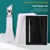 XEGZLH Stainless Steel Beveled Nails Cutter for Thick Ingrown Toenails Anti Splash Design Wide Opening Ergonomic Handle view 4