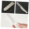 ETHZZLE Stainless Steel Hair and Beard Comb for Men Compact Lightweight Pocket Styling Comb with Cover for Travel and Daily Grooming Static Fine Tooth Design for Easy Detangling and Oil view 3