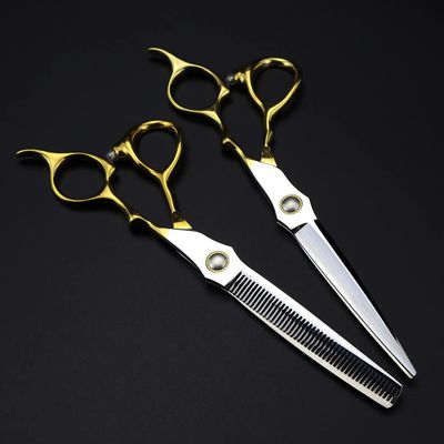 6.5 Inch JP 440c Steel Hair Cutting Shears with Bearings - Professional Barber Scissors Set