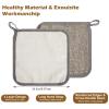 3PCS Exfoliating Washcloths for Face Shimmeroo 8x8 Inch Bamboo Charcoal Premium Face Body Wash Cloths with Softness Scrubbing Two Sides Exfoliating Towel for Women Men(Grey) view 2