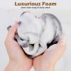 3PCS Exfoliating Washcloths for Face Shimmeroo 8x8 Inch Bamboo Charcoal Premium Face Body Wash Cloths with Softness Scrubbing Two Sides Exfoliating Towel for Women Men(Grey) view 4