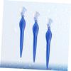 FOMIYES 3Pcs Stainless Steel Eyebrow Razors Blue Eyebrow Trimmers Lightweight Non Slip Grip Precise Facial Hair Shaping Tools for Women view 2
