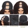 MPS U Part Wigs Kinky Curly Human Hair Wigs for Black Women Afro Curly Human Hair 180% Density 12 Inch Full Head Clip in U Part Wig Human Hair Pre Plucked U Shape Wigs (Dark brown) view 4
