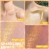 Hair and Body Glitter Spray, Holographic Glitter Highlighter Powder, Hairspray for Clothes, Face Body Shiny Glitter, Loose Shimmer Hairspray Festival Rave Prom Accessories, 2.11 Fl Oz(Gold) view 3