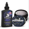Bossman Hair & Beard Pomade + Jelly Beard Oil for Men (8 oz in Total, Royal Oud Scent)  Moisturizing, Softening & Conditioning Beard Grooming Products view 1