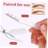 MUSISALY Eyebrow Trimming Kit Transparent with Razor and Scissors Precise Flexible Grooming Tools for Safe Shaping and Tailoring Eyebrow Peaks Tails and Hairs view 3
