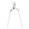 Cmetta Precision Cuticle Nippers Trimmer with Silicone Handles, Spring-Loaded Stainless steel Nail Clippers for Manicure Pedicure, Refined Edge Cuticle Remover Cutter Pusher Kit Tools (White 1-PACK) view 1