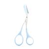 XEGZLH Stainless Steel Eyebrow Trimmer Scissor with Comb for Facial Hair Removal Grooming Shaping Shaver Cosmetic Makeup Access view 1