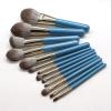 13 Makeup Brush Set Granny Gray Solid Wood Handle Makeup Tool High end Beauty Brush view 2