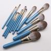 13 Makeup Brush Set Granny Gray Solid Wood Handle Makeup Tool High end Beauty Brush view 3