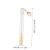 CLISPEED 4pcs Eyelash Brush Keychain for Women Portable Yellow Mascara Wands with Rhinestones Lightweight Eyebrow and Lash Combs Makeup Tool for Beginners and Artists view 3