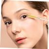 CLISPEED 4pcs Eyelash Brush Keychain for Women Portable Yellow Mascara Wands with Rhinestones Lightweight Eyebrow and Lash Combs Makeup Tool for Beginners and Artists view 4