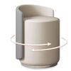 360 Swivel Makeup Vanity Chair, Modern Low Back Stool for Bedroom Dressing Table & Study Room, Stylish White Makeup Chair for Salon & Home Use view 1