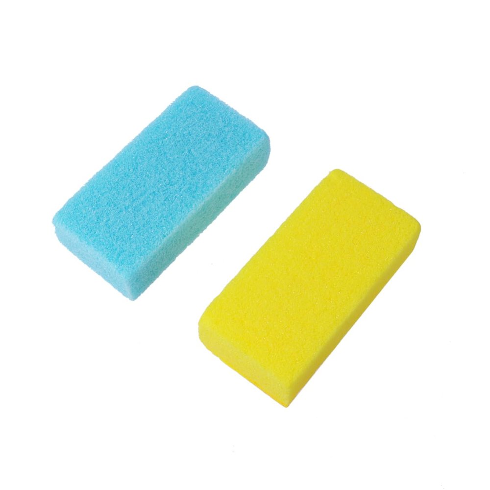 FOMIYES 4PCS Natural Stone Callus Remover Foot Scrapers for Men Women Dead Skin Exfoliation Pedicure Tools with Comfortable Grip Pumice Foot Rubbing Stones for Heel Care Random Color