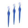 GALPADA 3Pcs Stainless Steel Eyebrow Razors Blue Portable Eyebrow Trimmers Lightweight Non Slip Grip Beauty Tools for Women Travel Friendly view 1