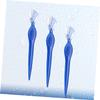 GALPADA 3Pcs Stainless Steel Eyebrow Razors Blue Portable Eyebrow Trimmers Lightweight Non Slip Grip Beauty Tools for Women Travel Friendly view 2
