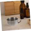 CIYODO Practical Stainless Steel Shaving Bowl for Men with Comfortable Handle Capacity Foaming Soap Dish Easy to Clean for Home and Barber Shop Use view 3