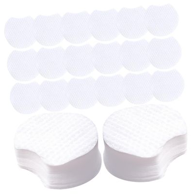 CIYODO 1200Pcs Pearl Pattern Facial Pads Thickened Non Woven Makeup Remover Pads for Daily Skin Cleansing and Exfoliation Safe and Skin Friendly Half Round Design Suitable for Women