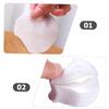 CIYODO 1200Pcs Pearl Pattern Facial Pads Thickened Non Woven Makeup Remover Pads for Daily Skin Cleansing and Exfoliation Safe and Skin Friendly Half Round Design Suitable for Women view 3