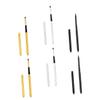 DECHOUS 6Pcs Retractable Lipstick Brushes for Women Non Stick Bionic Wool Applicators with Comfortable Handles Portable Makeup Tools for Precise Lip and Eyeshadow Application Gold Silver view 1