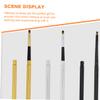 DECHOUS 6Pcs Retractable Lipstick Brushes for Women Non Stick Bionic Wool Applicators with Comfortable Handles Portable Makeup Tools for Precise Lip and Eyeshadow Application Gold Silver view 3